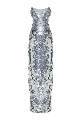 TIBI SEQUIN DRESS MAXI