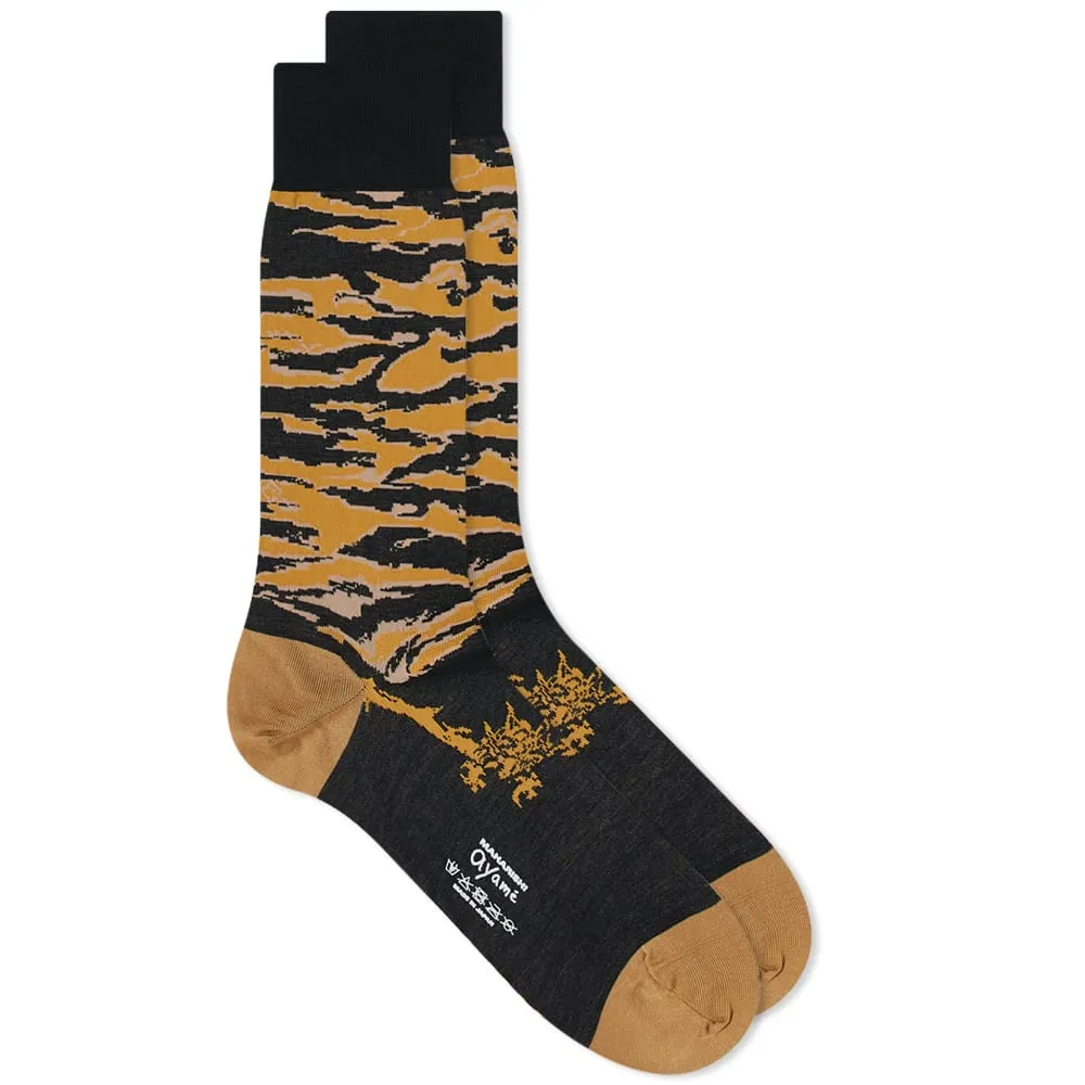 Tiger Stripe SockCamo by Ayame Socks x Maharishi