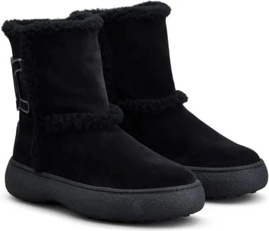 Tod's Black Shearling Boots