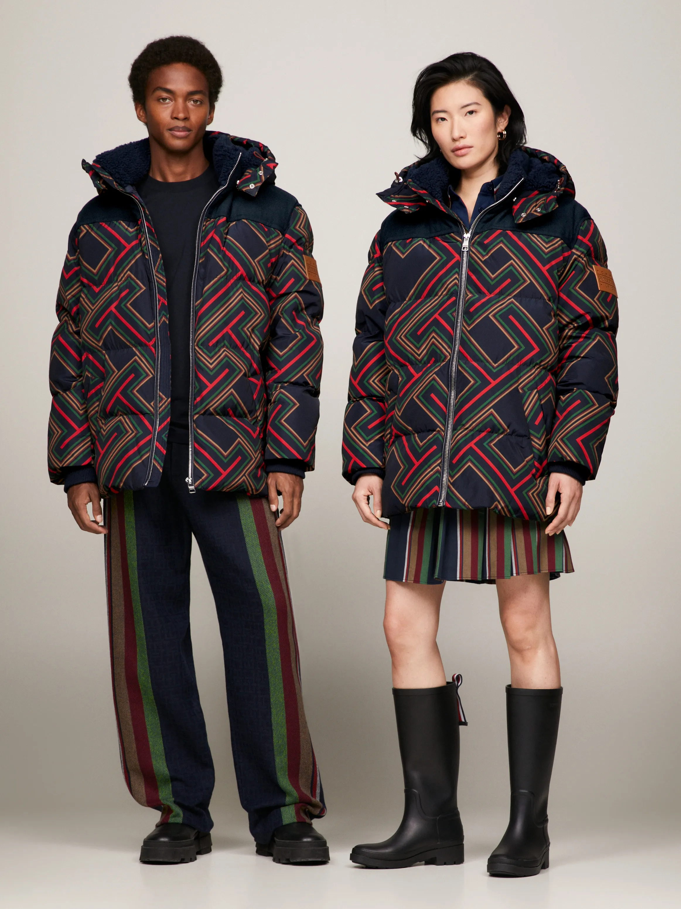 Tommy Hilfiger Pendleton Stripe Puffer