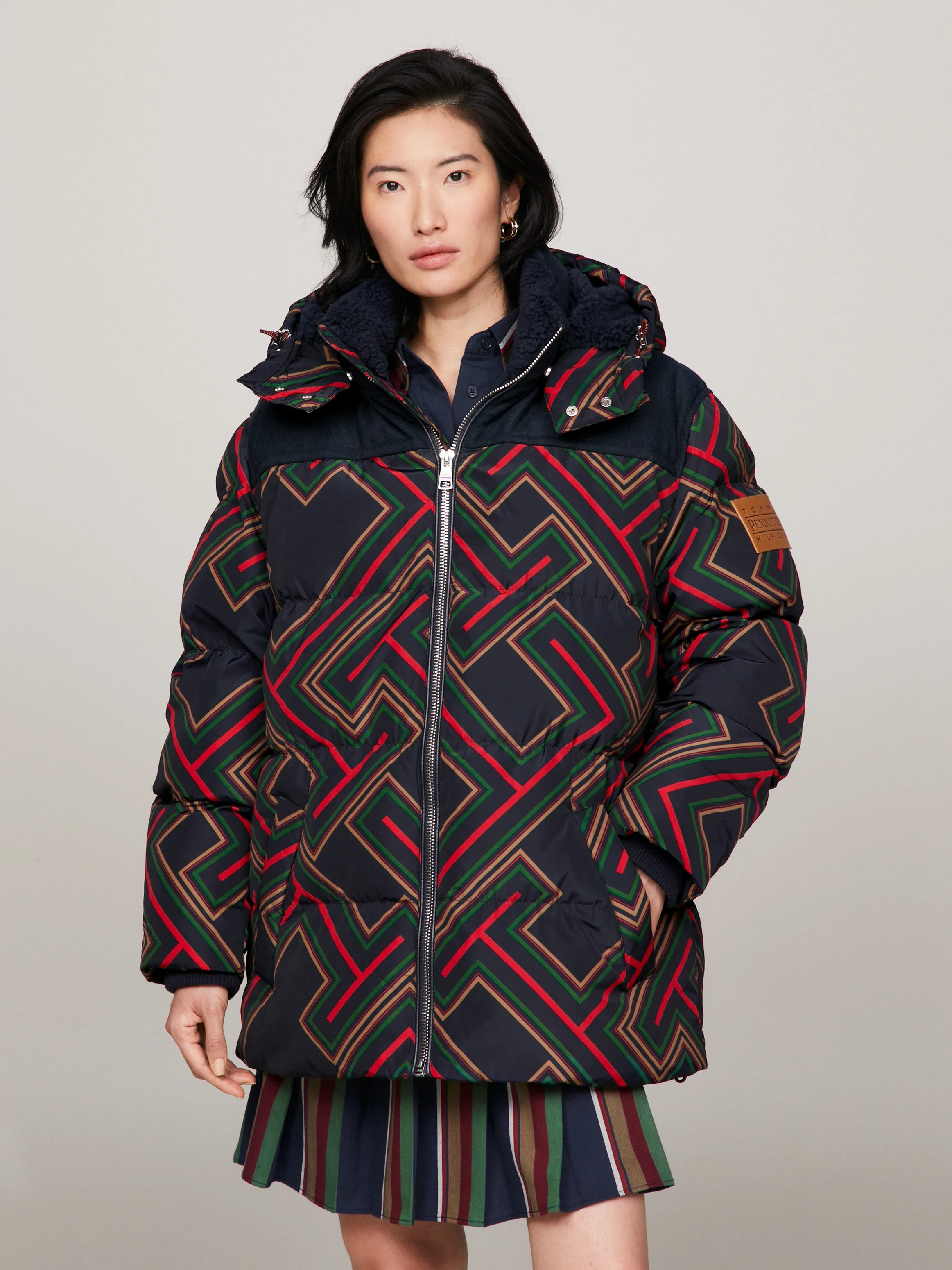 Tommy Hilfiger Pendleton Stripe Puffer