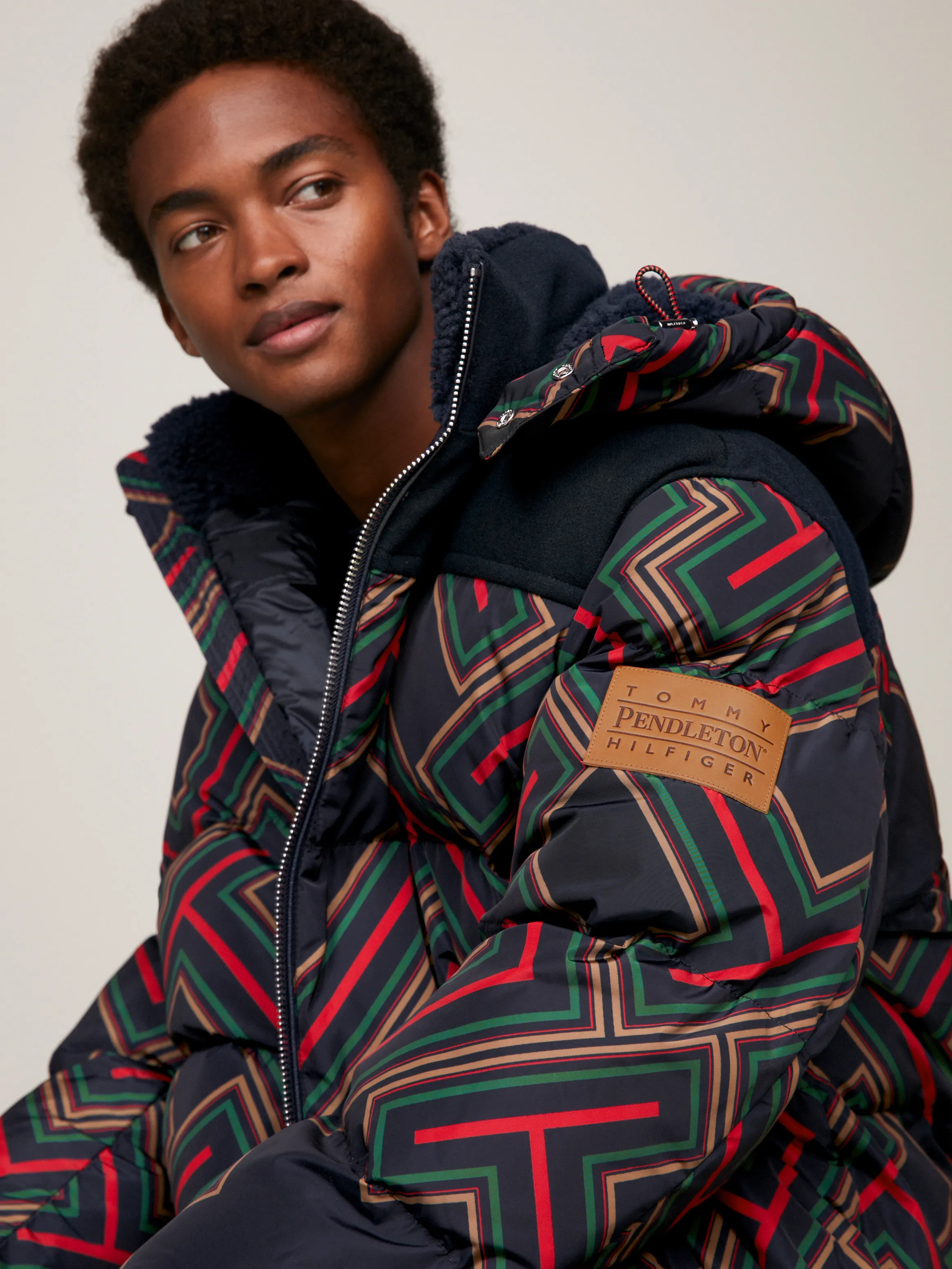 Tommy Hilfiger Pendleton Stripe Puffer