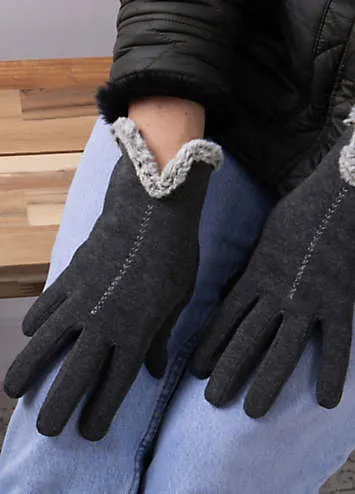 Totes Isotoner Grey Ladies Thermal Gloves