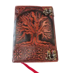 Tree of Life Leather Etched Journal