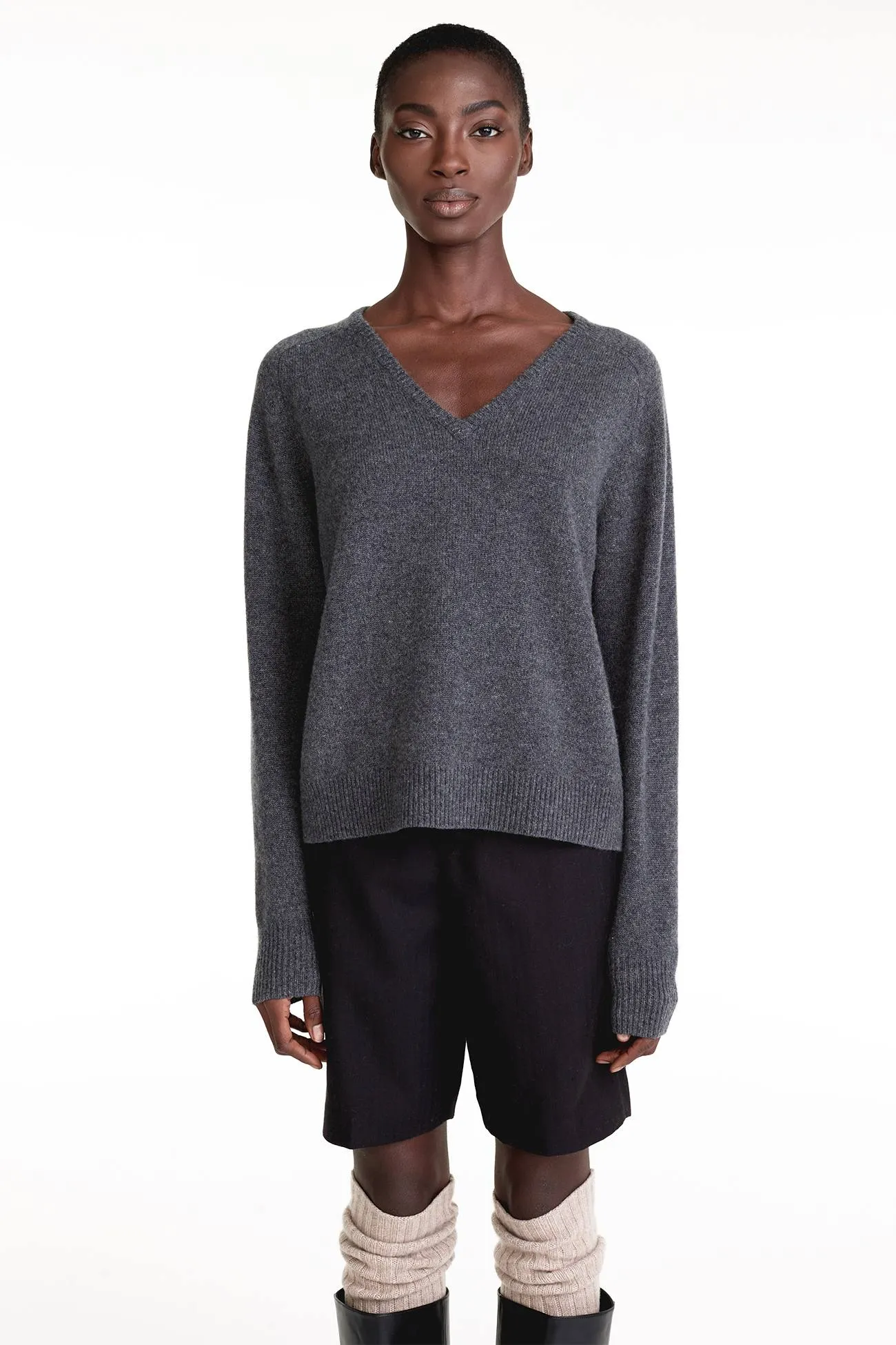 V-Neck Cashmere Sweater,