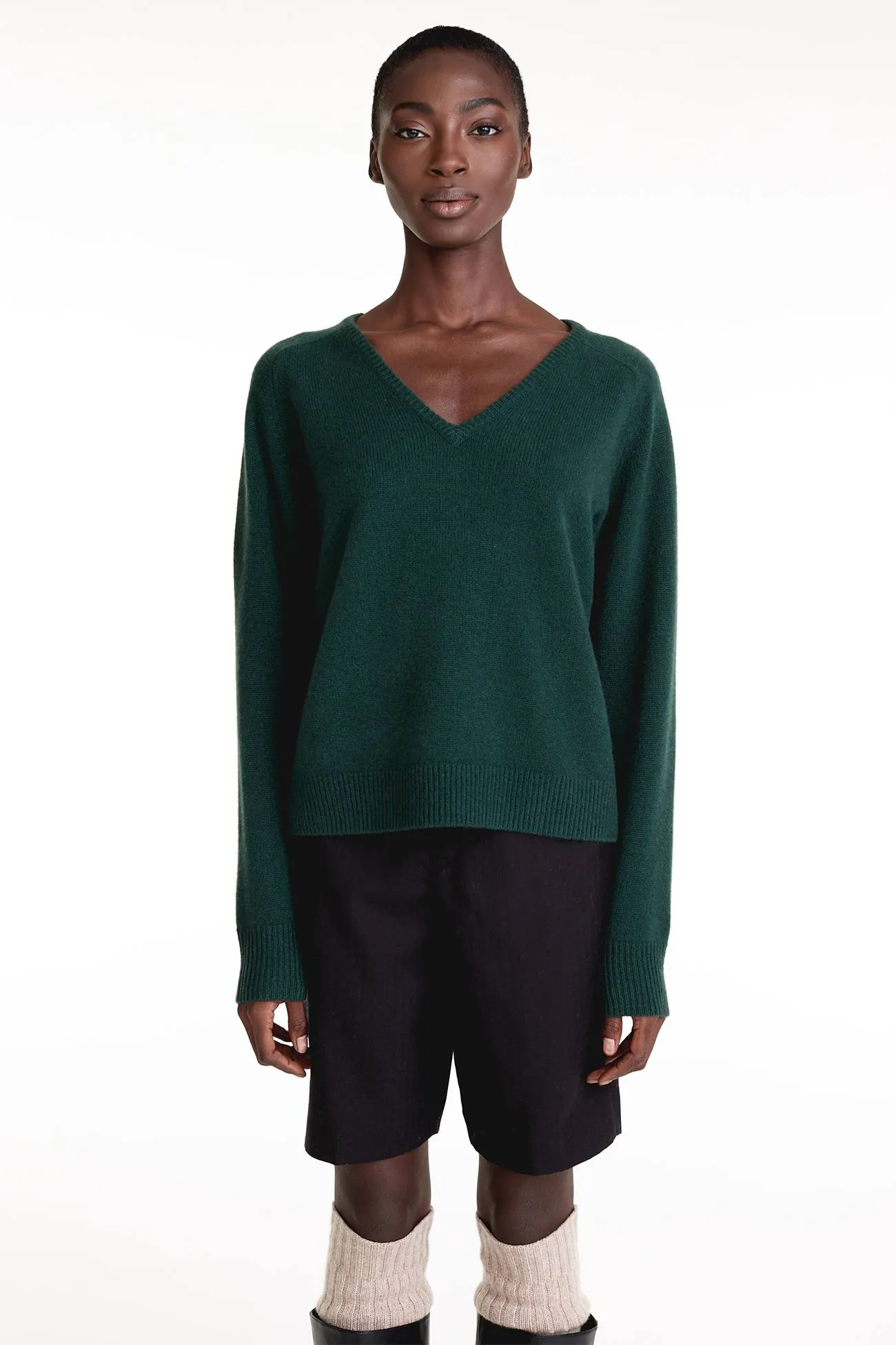 V-Neck Cashmere Sweater,