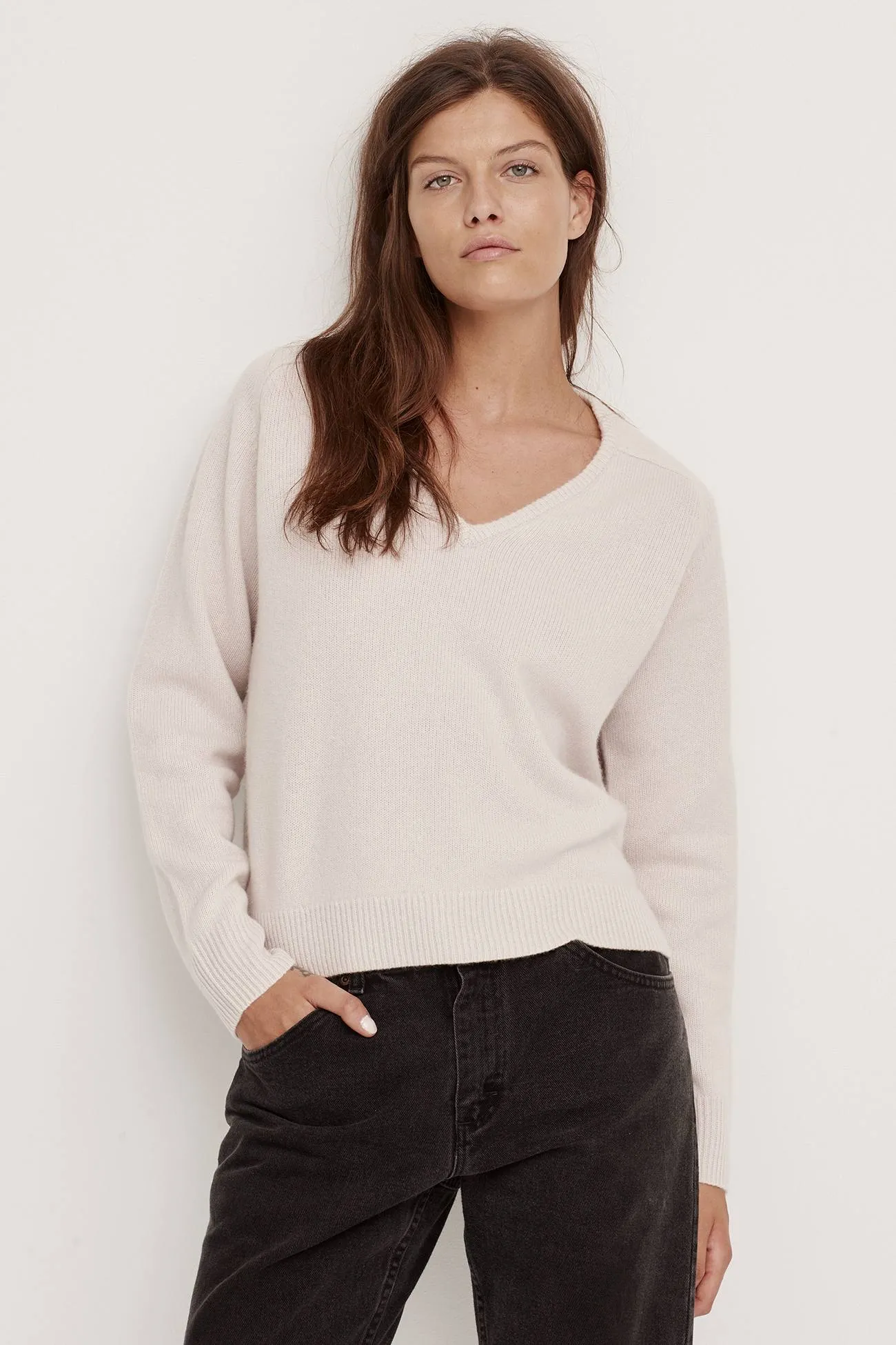 V-Neck Cashmere Sweater,