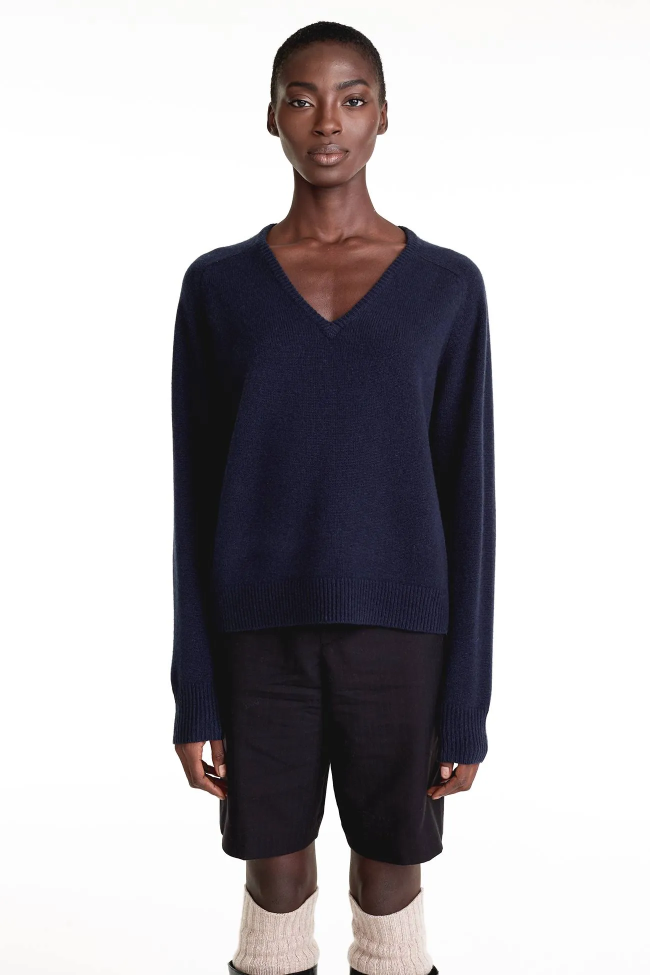 V-Neck Cashmere Sweater,