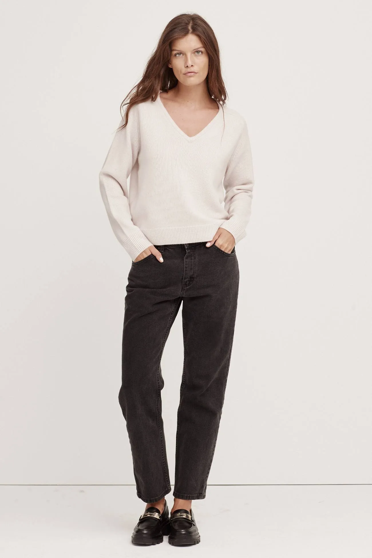 V-Neck Cashmere Sweater,