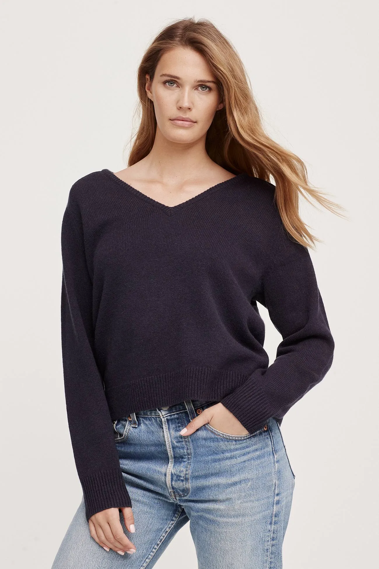 V-Neck Cashmere Sweater,