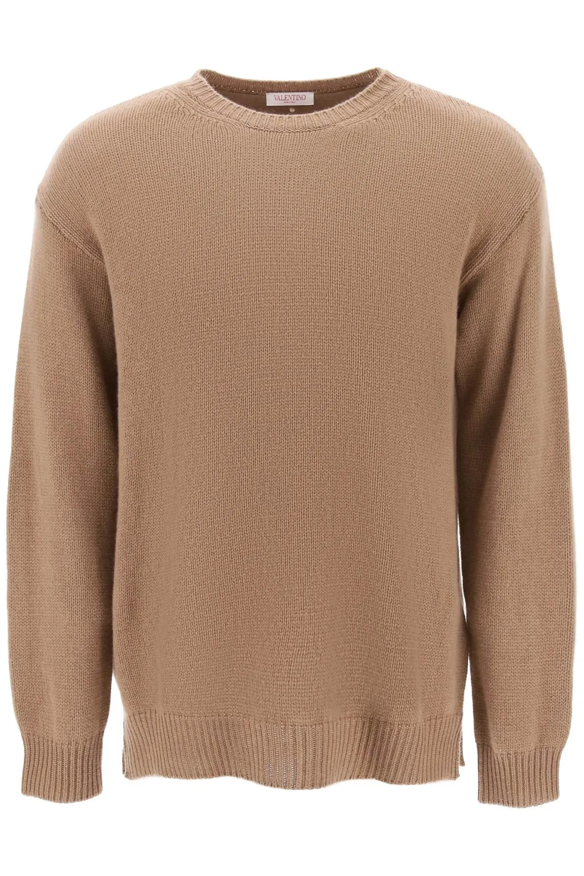 Valentino Garavani Cashmere Stud Sweater in Caramel