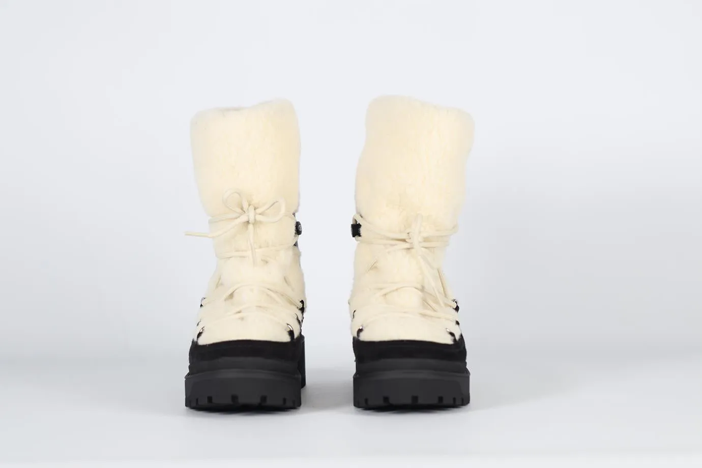 Shearling and Suede Ankle Boots EU 38 UK 5 US 8 by VALENTINO GARAVANI