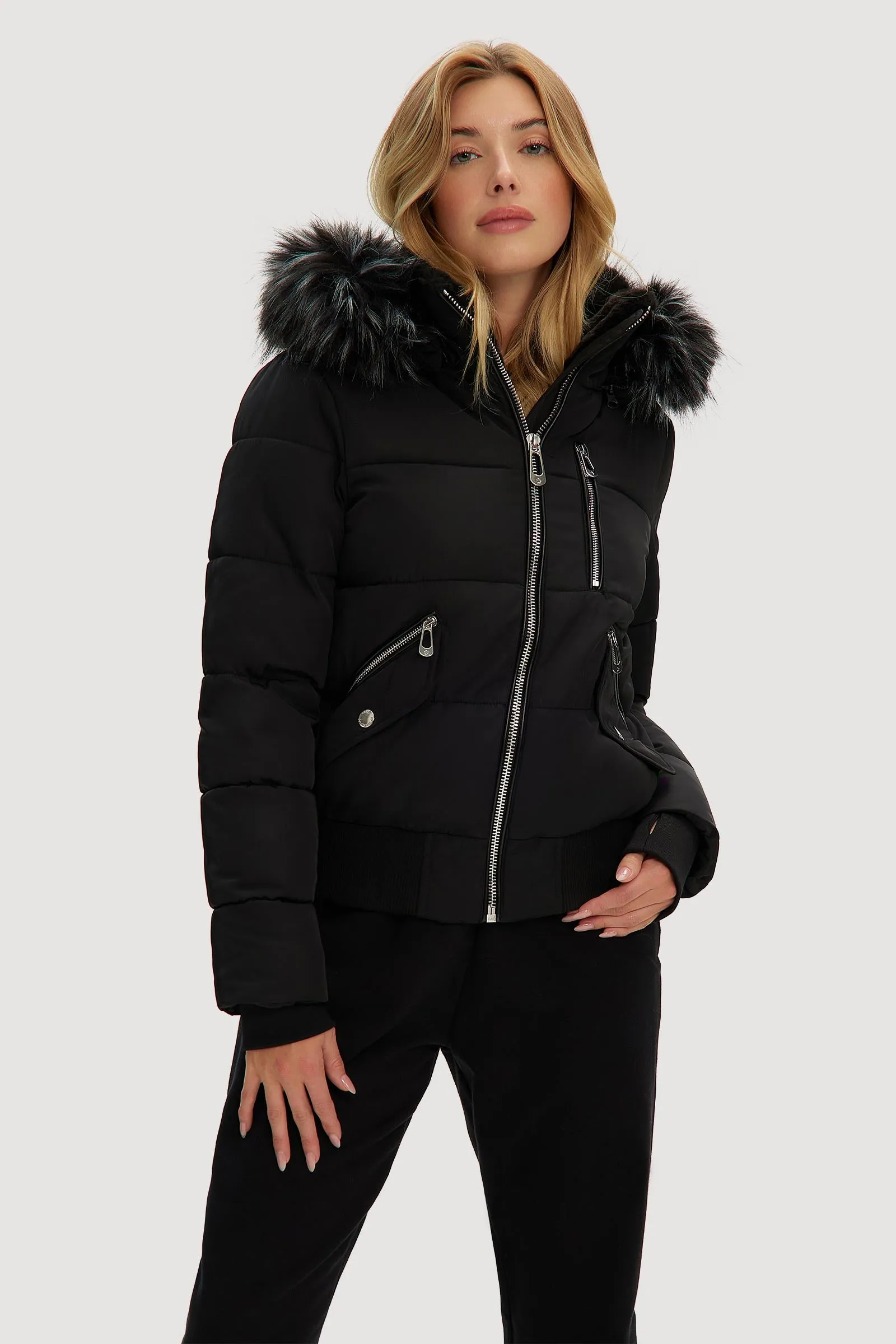 Luke 1977 Junior Black Southy Puffer Jacket