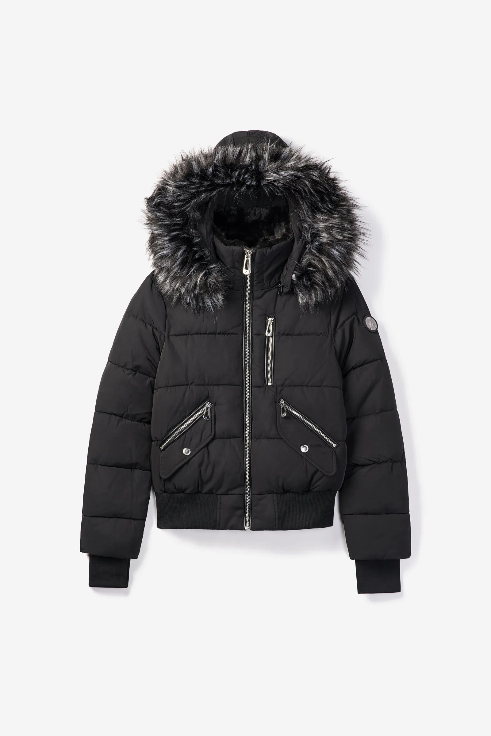 Luke 1977 Junior Black Southy Puffer Jacket