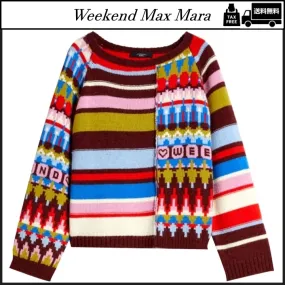 Weekend Max Mara Women's Wool Crew Neck Casual Top