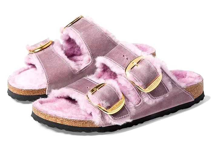 Women's Buckle Shearling Sandals