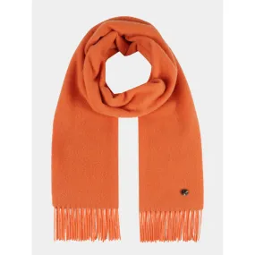 Wool and cashmere scarf with fringes