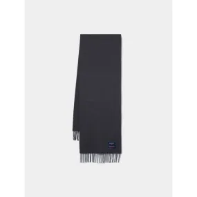 Wool scarf featuring fringes