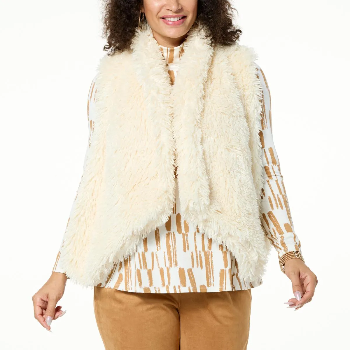 Faux Fur Vest from WynneCollection