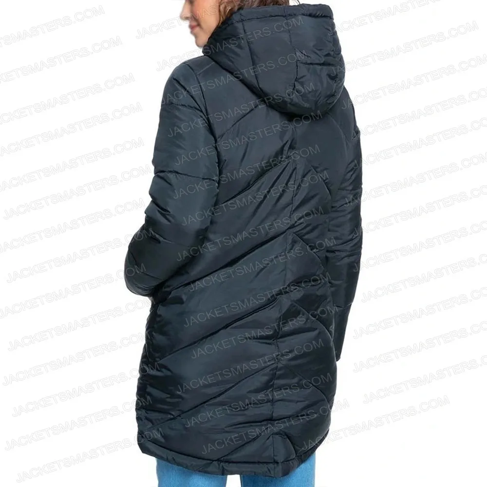 Zyra Gorecki La Brea Season 2 Blue Puffer Jacket