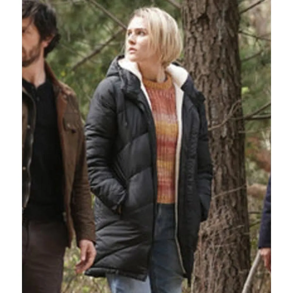 Zyra Gorecki La Brea Season 2 Blue Puffer Jacket